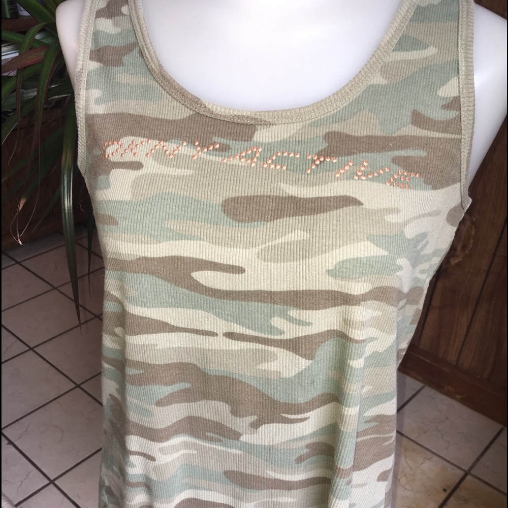 DKNY camo tank